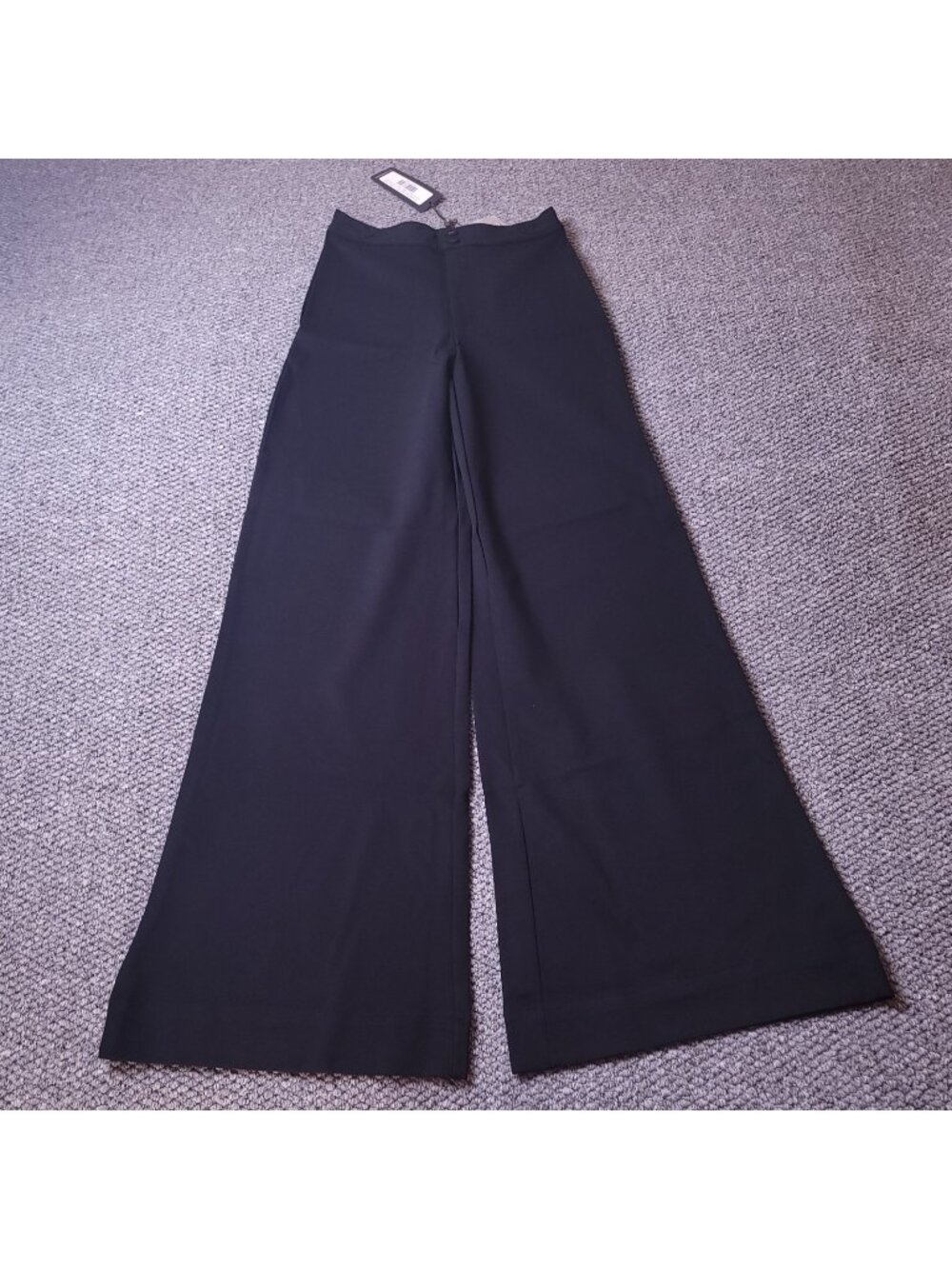 Suzie Kondi Ponte Pants Women XS Extra Small High Waist Boot Cut Black Flare